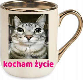 Mesterséges Bögre Elegáns Bézs Szeretem Az Életet Macska Mém Ajándék Születésnap Karácsony