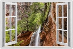 Poszterek 120x80 Gyönyörű vízesés Hegyek