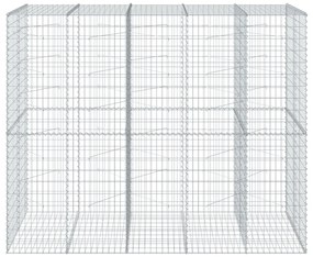 horganyzott vas gabion kosár fedéllel 250 x 100 x 200 cm