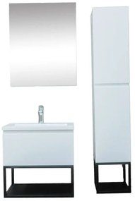 Fürdőszoba szekrény mosdóval SAT B-Way fehér fényű KSETBWAY1