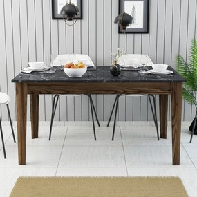 Étkező asztal Milan 518 - Walnut, Black