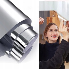 Tükörfólia Öntapadós Tükör Bútor Falra 200X60CM