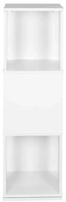 Forgó könyvespolc, 34x34x108 cm, fehér