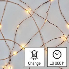 LED Karácsonyi kültéri lánc 100xLED/15m IP44 meleg fehér