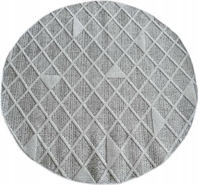 Kerek szőnyeg 160cm zsinóros hurok,külső-belső lapos