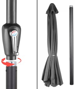 Deuba Maui kerti napernyő UV 80+ Ø330 cm – antracit