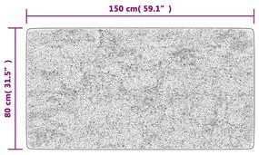 többszínű foltvarrott csúszásmentes mosható szőnyeg 80 x 150 cm