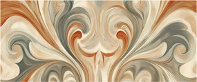 Kép - Örvények földszínekkel (120x50 cm)