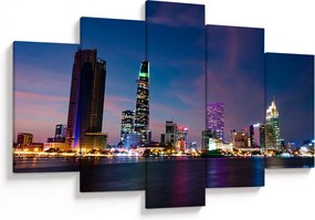 Éjszakai város képe (150x105 cm)