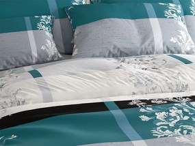 Poliészter-pamut ágyneműhuzat LUXURY türkiz Ágyneműhuzat mérete: 70 x 90 cm | 140 x 200 cm