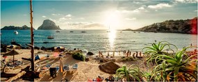 Kép - Strand emberekkel (120x50 cm)