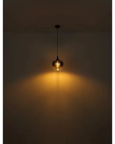 Globo 15548H - Csillár zsinóron MAXY 1xE27/40W/230V átm. 24 cm fekete