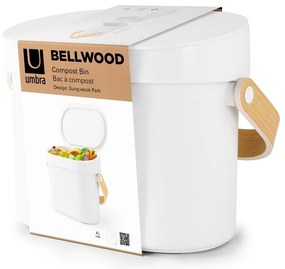 Fehér komposztálható hulladék gyűjtő 4 l Bellwood – Umbra