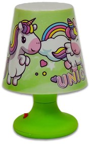 Gyermek éjszakai mini lámpa - Unicorn Zöld: zold