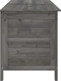 vidaXL antracit tömör fenyőfa kerti tárolóláda 150 x 50 x 56,5 cm