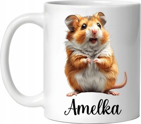 Hörcsög Bögre Hörcsög Születésnapi Ajándék Karácsony bármilyen név +doboz