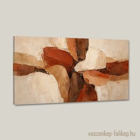 Földszínek találkozása vászonkép – kézműves minőség 40x23 cm