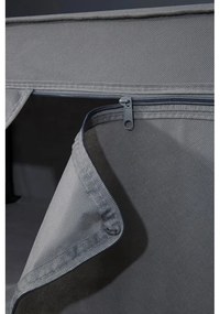 Szürke textil ruhásszekrény 90x160 cm Dara – Premier Housewares