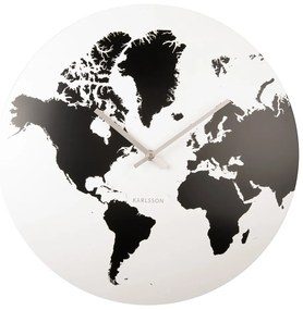 World Map falióra fehér