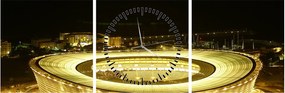 Kép - futballstadion (órával) (90x30 cm)