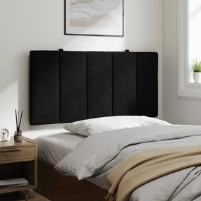 fekete bársony fejtámla párna 100 cm