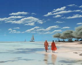 Poszter 50x40cm Nyugalom a homokban