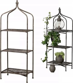 Könyvespolc Szekrény 3 polcos Fém garázs nappali 114cm szekrény