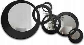 Milo dekoratív tükör fekete Mdf keretben 180x94 fali