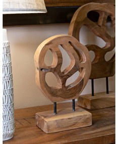 Fa szobor (magasság 27 cm) Lubang – Mauro Ferretti