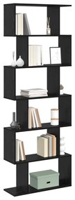 Fekete tölgy könyvespolc 70x24x193.5 cm Fából készült