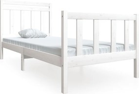vidaXL fehér tömör fa ágykeret 100 x 200 cm