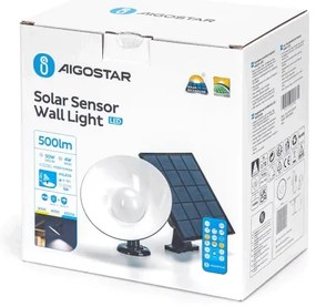 Aigostar - LED napelemes lámpa szenzorral LED/3,2V 3000K/4000K/6500K IP65 + DO