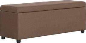 vidaXL barna poliészter pad tárolórekesszel 116 cm