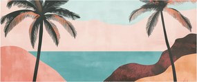 Kép - Pálmafák a tengernél (120x50 cm)