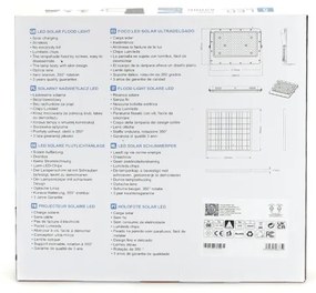 Aigostar - LED állítható fényerőjű napelemes reflektor 200W/3,2V IP65 + DO