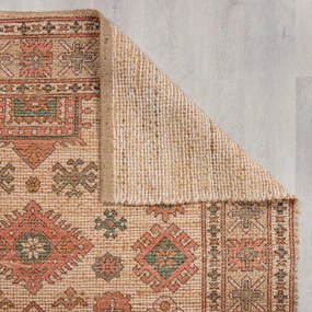 Rózsaszín-terrakotta színű kézi szövésű jutakeverék szőnyeg 160x230 cm Lana Jute – Flair Rugs