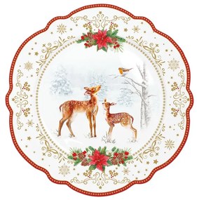 Christmas Melody porcelán desszerttányér 20cm