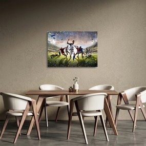 Kép - futball (üvegen) (70x50 cm)