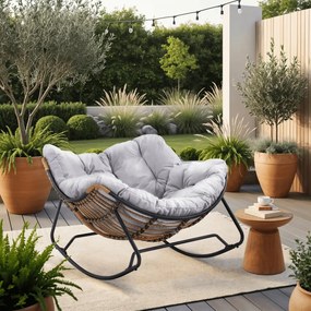 Hintafotel Szürke Párnával. ELTON