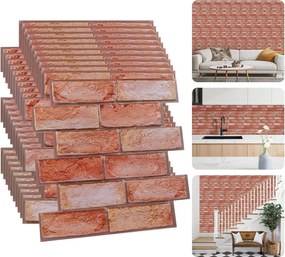 20X Öntapadós Fali Tapéta Tégla 3D Falpanelek Hab Kő Fal