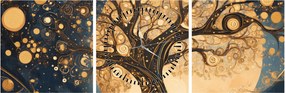 Kép – Szürrealista fa (órával) (90x30 cm)