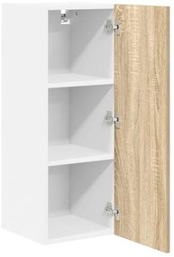 Függő szekrény Riga Sonoma tölgy és fehér 30 x 31 x 80 cm