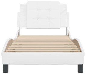 fehér műbőr ágykeret matrac nélkül Zadar 90x190 cm