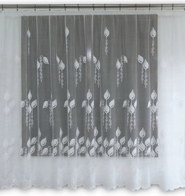 Mg Függöny jacquard 618/82 Fehér 300X180cm Kész G Szalaggal