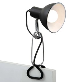 Briloner 2790-015 - FIX csíptetős lámpa 1xE14/8W/230V fekete/fényes króm