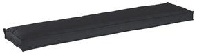 Kültéri párna 2 db Fekete Poliészter 40 x 180 cm Párnák