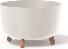 Kerek virágtartó lábakkal fehér Gracia Standard DGRL400-S449