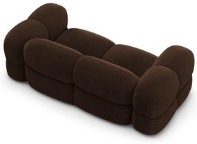 Sötétbarna bársony kanapé 210 cm Loretto – Cosmopolitan Design