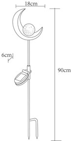Globo 33466 - LED Napelemes lámpa SOLAR LED/0,02W/3V 600mAh IP44 bronz