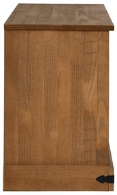 HALDEN tömör fa TV szekrény tolóajtóval 110x40x60 cm